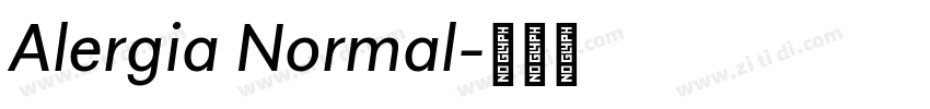 Alergia Normal字体转换